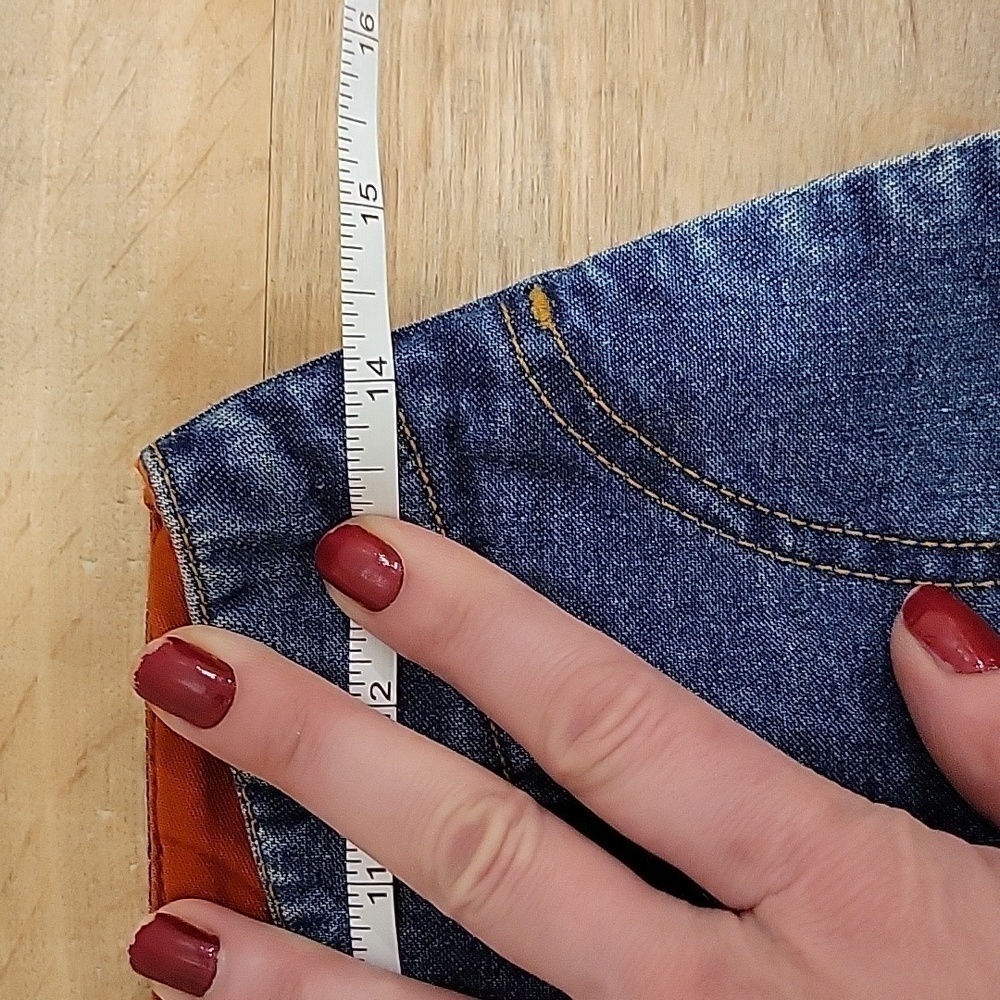 LEVI'S Vintage Long Denim Skirt 14 - Picture 10 of 10